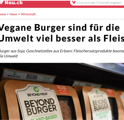 Vegane Burger sind für die Umwelt viel besser als Fleisch