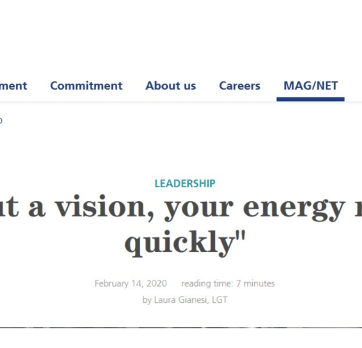 LGT - "Without a vision, your energy runs out quickly"